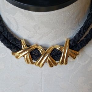 Vintage inspired braided choker